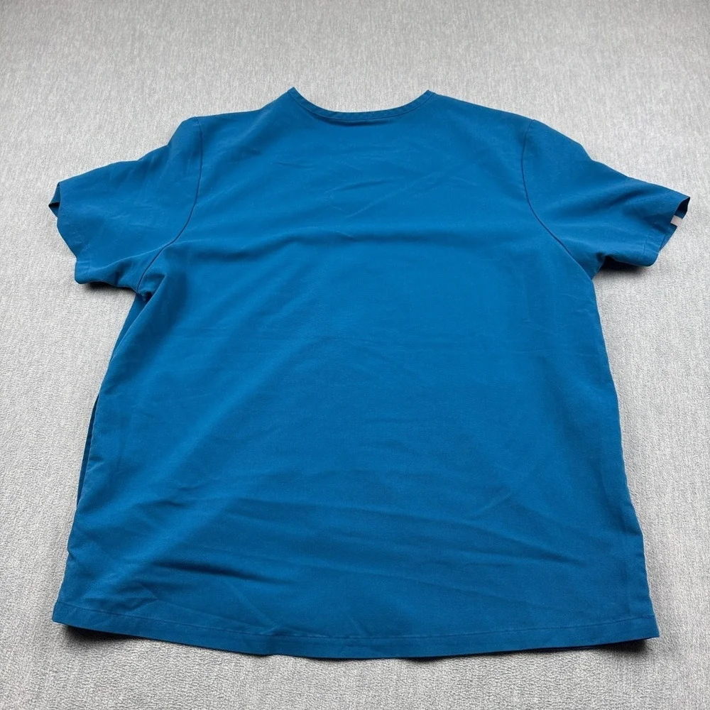 Figs Scrub Top Mens 2XL Blue‎ Chisec Three Pocket Technical Collection Medical